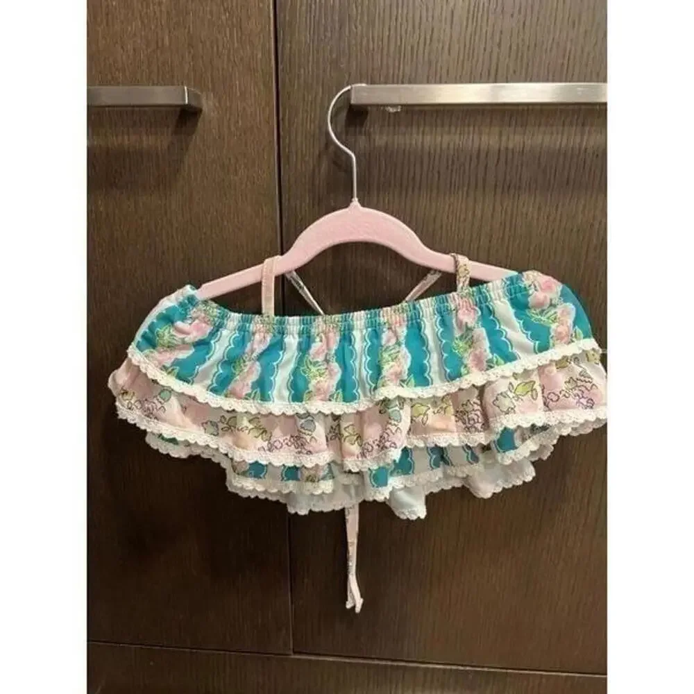 Vintage Sweet Honey Sweethoney Ruffle Bikini Swimsuit top size 5‎